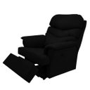 Ver imagem 1 de Poltrona Reclinável Elétrica Suede Preto