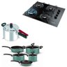 Kit Cooktop 5 Panelas Rochedo E Panela Pressão 4,5L Clock - 1