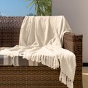 Ver imagem 5 de Manta p/ Sofá - Pinheiro - 3 Lugares - 1,45m x 1,95m - Marfim - Gouvea Textil