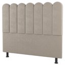 Ver imagem 2 de Cabeceira Cama Box Solteiro Lana 100cm Suede Bege - Abmaza
