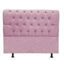 Ver imagem 2 de Cabeceira Estofada Cama Box Casal 140cm París Corino Rosa Bebe- Mabe Magazine
