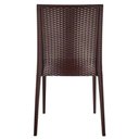 Ver imagem 5 de Cadeira Rattan Marrom em Pp Ideal para Restaurantes Sala de Jantar Cozinha Área Externa Ecomhome