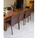 Ver imagem 7 de Cadeira Rattan Marrom em Pp Ideal para Restaurantes Sala de Jantar Cozinha Área Externa Ecomhome