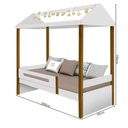 Ver imagem 3 de Cama Solteiro Branco Mel Com Led E Colchão