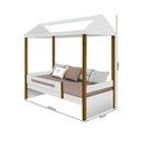 Ver imagem 2 de Cama Solteiro Branco Mel Com Led E Colchão