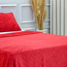 Manta de Microfibra Casal Antialérgica Soft Alto-relevo Geométrico 2,20m X 2,50m Vermelho - 3