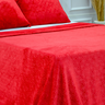 Manta de Microfibra Casal Antialérgica Soft Alto-relevo Geométrico 2,20m X 2,50m Vermelho - 2