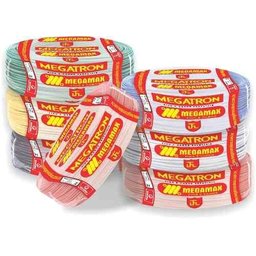 Fio Cabo Flexível Cobre 4,0mm Rolo 100m Branco - Megatron - 4