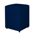 Ver imagem 1 de Puff Decorativo Quadrado Para Escritório Veludo Azul Marinho - Belliv Decor