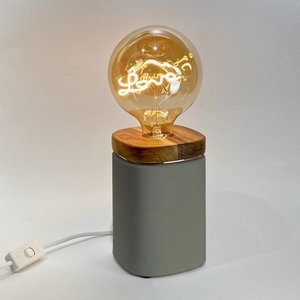 Luminaria Lampinvento BULBOS LOVE - Cinza claro