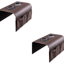 Ver imagem 5 de Kit 2 Bandeja Porta Copo Esteira para Braço de Sofá Couro