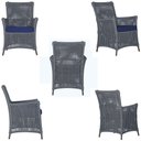 Ver imagem 5 de 1 Poltrona e 1 Mesa Igapó em Alumínio Pintura Marrom Corda Náutica Estofado 10