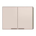 Ver imagem 1 de Armario Aereo 80 cm 2 Portas Etna Carvalho Oak Off White Poliman