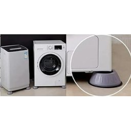 Pé Nivelador Lava e Seca Anti Vibração Universal 4 Unidades - 4