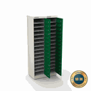 Ver imagem 3 de Armário de Aço Distribuidor 30 Portas - Nk 2415 Nilko Armários Verde Chave Padrão