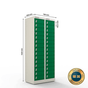 Ver imagem 5 de Armário de Aço Distribuidor 30 Portas - Nk 2415 Nilko Armários Verde Chave Padrão