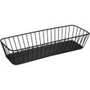 Ver imagem 1 de Bandeja Decorativa de Metal Preto 7x35x12cm Servir Mesa Organizar Café Aparador