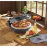 Forno de Pizza Elétrico Completo Italiano para Cozinhar em Casa com a Família Grafite 110v - 6