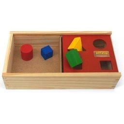 Passa Figuras Formas Geométricas Brinquedo Didático Pedagógico Em Madeira - JottPlay - 3036 - 1