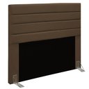 Ver imagem 1 de Cabeceira Rubi Cama Box King 195cm Suede Marrom