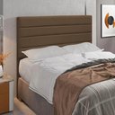 Ver imagem 2 de Cabeceira Rubi Cama Box King 195cm Suede Marrom