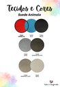 Ver imagem 3 de Puff Pé Palito Redondo Não É Segredo Suede Animale Vermelho 40x45