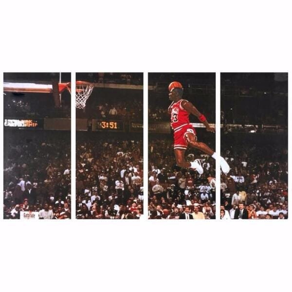 Quadro NBA Michael Jordan Jogador De Basquete