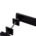 Ver imagem 4 de Puxador Porta Residencial Inox Preto 400mm entre furo