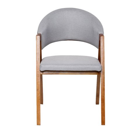 Cadeira Luiza Sala de Jantar com Braço Madeira Maciça Movellu Home