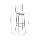 Ver imagem 3 de Banqueta Alta Giratória com Encosto Espanha