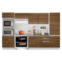 Ver imagem 3 de Armário de Cozinha Completa 100% MDF 330cm Branco/Rustic Acordes Madesa XA02