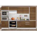 Ver imagem 1 de Armário de Cozinha Completa 100% MDF 330cm Branco/Rustic Acordes Madesa XA02