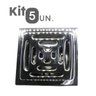 Kit 5 Ralos Inteligente Anti Odor Insetos Aço Inox Banheiro Casa 10x10 - 1