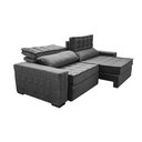 Ver imagem 7 de Sofá Retrátil e Reclinável 2,35m Cama inBox Big Star com SoftGel D40 Velupluma Cinza