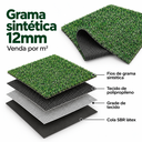 Ver mais imagens de 5m² Grama Sintética Artificial 12mm com Proteção UV e Antifungo 2,00 x 2,50m Rm Decor