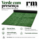 Ver imagem 4 de 5m² Grama Sintética Artificial 12mm com Proteção UV e Antifungo 2,00 x 2,50m Rm Decor