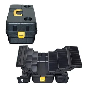 Caixa Estojo Organizador Para Pesca e Ferramentas H I Modelo CX 6BJG Preto