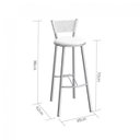 Ver imagem 3 de Banqueta Alta com Encosto Vitória