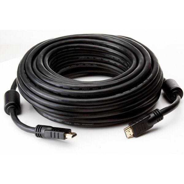 Cabo HDMI 20 Metros Full hd Com Filtro 2.0 3D 4K Xbox Ps4 TV Projetor - 1