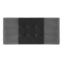Ver imagem 1 de Cabeceira Casal Queen Jbe Moveis Nina 164cm Cinza/Preto Para Cama Box 158cm Decoração Quarto