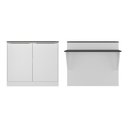 Ver imagem 6 de Bancada Balcão/mesa Cozinha Bélgica Multimóveis Br5484 Branca