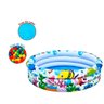 Piscina Inflável Redonda Animais Marinhos Infantil 135 Lt - 2