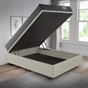 Ver imagem 3 de Cama Box Baú Casal 138x188 com Colchão Adapto Molas Ensacadas Ecoflex Courino Linho