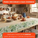 Ver imagem 3 de Toalha de Mesa 4 Lugares Lepper Pop Quadrada 1,40x1,40m Algodão Poliéster Folhagem Tropical Palmas