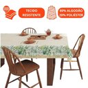 Ver imagem 5 de Toalha de Mesa 4 Lugares Lepper Pop Quadrada 1,40x1,40m Algodão Poliéster Folhagem Tropical Palmas