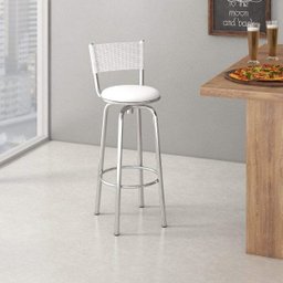 Banqueta Giratória com Encosto Noruega 99cm  - 2