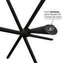 Ver imagem 3 de Base Pé de Mesa Palito Vidro ou Madeira 0,80 para Cozinha Restaurante Bar Preto Ql