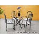 Ver imagem 5 de Base Pé de Mesa Palito Vidro ou Madeira 0,80 para Cozinha Restaurante Bar Preto Ql