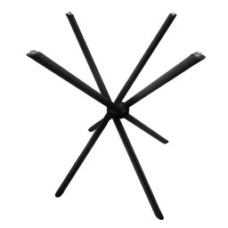 Base Pé de Mesa Palito Vidro ou Madeira 0,80 para Cozinha Restaurante Bar Preto Ql - 2