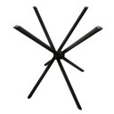 Ver imagem 2 de Base Pé de Mesa Palito Vidro ou Madeira 0,80 para Cozinha Restaurante Bar Preto Ql